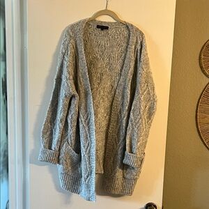 Sanctuary sz medium wool blend Gray Women's cardigan Sweater pockets beach boho